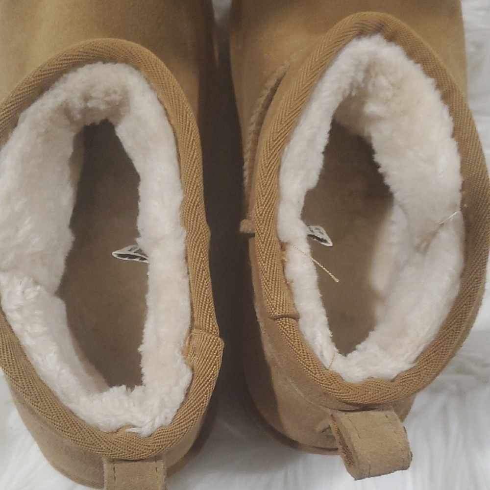 Cushion aire Tan Wedge Winter Boots - Picture 8 of 16